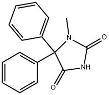 1-Methyl-5,5-diphenylimidazolidine-2,4-dione 구조식 이미지
