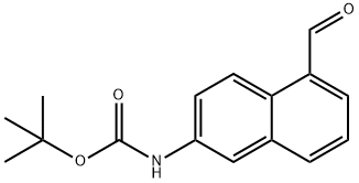 TERT-BUTYL (5-FORMYL-2-NAPHTHYL)CARBAMATE Structure