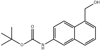 TERT-BUTYL [5-(HYDROXYMETHYL)-2-NAPHTHYL]CARBAMATE Structure