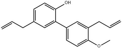 4'-Methoxy-3',5-di-2-propenyl-(1,1'-biphenyl)-2-ol 구조식 이미지
