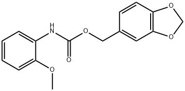 Carbanilic acid, o-methoxy-, piperonyl ester (7CI, 8CI) 구조식 이미지