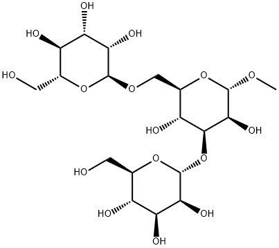 알파1,3ALPHA1,6-만노트리오스,알파-메틸글리코사이드 구조식 이미지