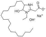 SODIUM CARBOXYMETHYLSTEARYLHYDROXY-ETHYL IMIDAZOLINIUM HYDROXIDE Structure