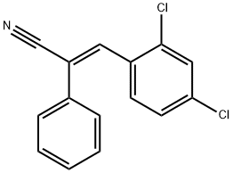 (2E)-3-(2,4-dichlorophenyl)-2-phenylacrylonitrile Structure