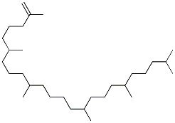 2,6,10,15,19,23-hexamethyltetracosene Structure