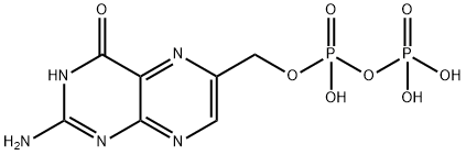 2-amino-4-hydroxy-6-hydroxymethylpteridine pyrophosphate 구조식 이미지