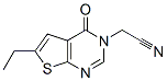 Thieno[2,3-d]pyrimidine-3(4H)-acetonitrile, 6-ethyl-4-oxo- (9CI) 구조식 이미지