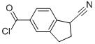 1H-Indene-5-carbonyl chloride, 1-cyano-2,3-dihydro- (9CI) 구조식 이미지