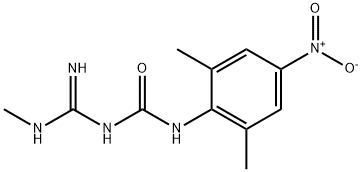 N-(2,6-Dimethyl-4-nitrophenyl)-N'-[imino(methylamino)methyl]urea 구조식 이미지