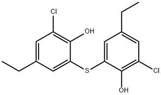 2,2'-thiobis(6-chloro-4-ethylphenol) Structure
