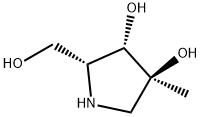 3,4-Pyrrolidinediol,2-(hydroxymethyl)-4-methyl-,(2R,3S,4S)-(9CI) Structure