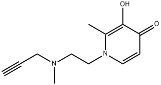 4(1H)-Pyridinone, 3-hydroxy-2-methyl-1-[2-(methyl-2-propynylamino)ethyl]- (9CI) 구조식 이미지