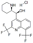 (S)-[2,8-bis(trifluoromethyl)quinolin-4-yl]-[(2R)-2-piperidyl]methanol hydrochloride Structure