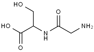 GLYCYL-DL-SERINE Structure