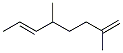 (E)-2,5-Dimethyl-1,6-octadiene Structure