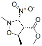 4-Isoxazolidinecarboxylicacid,2,5-dimethyl-3-nitro-,methylester,(3alpha,4alpha,5beta)-(9CI) 구조식 이미지
