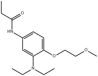 N-[3-(Diethylamino)-4-(2-methoxyethoxy)phenyl]propanamide 구조식 이미지