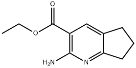 5H-Cyclopenta[b]pyridine-3-carboxylicacid,2-amino-6,7-dihydro-,ethylester(9CI) 구조식 이미지