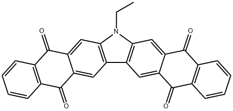 7-Ethyl-7H-dinaphtho[2,3-b:2',3'-h]carbazole-5,9,14,17-tetrone 구조식 이미지