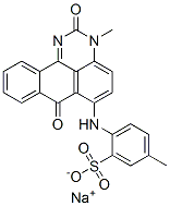 5-Methyl-2-[(2,7-dihydro-3-methyl-2,7-dioxo-3H-benzo[e]perimidin-6-yl)amino]benzenesulfonic acid sodium salt 구조식 이미지