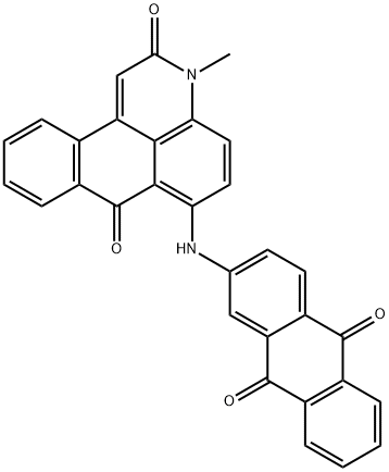6-[(9,10-Dihydro-9,10-dioxoanthracen-2-yl)amino]-3-methyl-3H-dibenz[f,ij]isoquinoline-2,7-dione 구조식 이미지