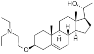 Diethylaminoethoxy-3-beta-hydroxy-20-beta-pregnene-5 Structure