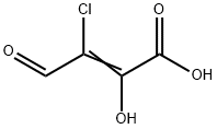 2-Butenoic  acid,  3-chloro-2-hydroxy-4-oxo- Structure