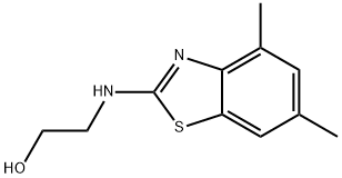 에탄올,2-[(4,6-디메틸-2-벤조티아졸릴)아미노]-(9Cl) 구조식 이미지