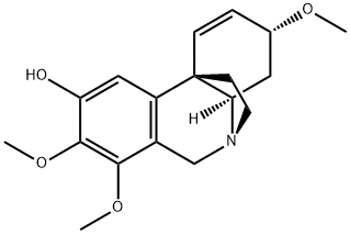 (3R)-4,4aα-Dihydro-3α,7,8-trimethoxy-3H,6H-5β,10bβ-ethanophenanthridin-9-ol 구조식 이미지