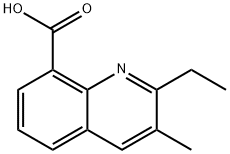 2-Ethyl-3-methylquinoline-8-carboxylicacid Structure