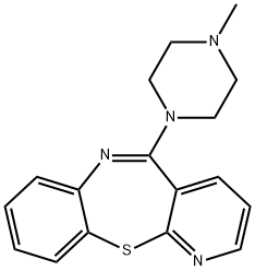 5-(4-methylpiperazin-1-yl)pyrido[2,3-b][1,5]benzothiazepine 구조식 이미지