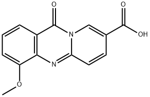 11H-Pyrido[2,1-b]quinazoline-8-carboxylic  acid,  4-methoxy-11-oxo- 구조식 이미지