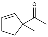1-(1-Methyl-2-cyclopentenyl)ethanone Structure