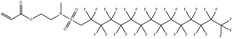 2-[methyl[(2,2,3,3,4,4,5,5,6,6,7,7,8,8,9,9,10,10,11,11,12,12,13,13,14,14,15,15,15-nonacosafluoropentadecyl)sulphonyl]amino]ethyl acrylate Structure