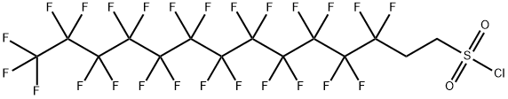 3,3,4,4,5,5,6,6,7,7,8,8,9,9,10,10,11,11,12,12,13,13,14,14,14-pentacosafluorotetradecane-1-sulphonyl chloride Structure