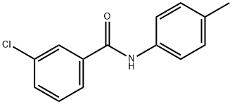 3-chloro-N-(4-methylphenyl)benzamide 구조식 이미지