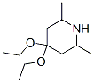 Piperidine, 4,4-diethoxy-2,6-dimethyl- (9CI) Structure