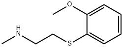 Ethanamine, 2-[(2-methoxyphenyl)thio]-N-methyl- (9CI) 구조식 이미지