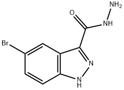 5-BROMO-1H-INDAZOLE-3-CARBOXYLIC ACID HYDRAZIDE 구조식 이미지