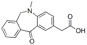 6,11-Dihydro-5-methyl-11-oxo-5H-dibenz[b,e]azepine-2-acetic acid 구조식 이미지