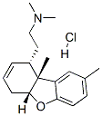 1-Dibenzofuranethanamine, 1,4,4a,9b-tetrahydro-N,N,8,9b-tetramethyl-, hydrochloride, (1.alpha.,4a.beta.,9b.beta.)- Structure