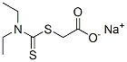 sodium [[(diethylamino)thioxomethyl]thio]acetate 구조식 이미지