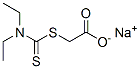 sodium [[(diethylamino)thioxomethyl]thio]acetate Structure