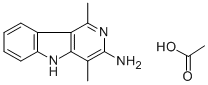 3-AMINO-1,4-DIMETHYL-5H-PYRIDO[4,3-B]INDOLE, ACETATE Structure