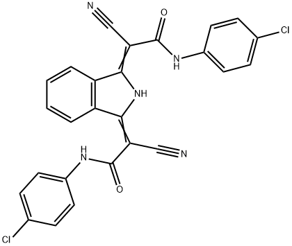 2,2'-(1H-isoindole-1,3(2H)-diylidene)bis[N-(4-chlorophenyl)-2-cyanoacetamide] 구조식 이미지