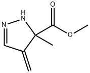 1H-Pyrazole-5-carboxylicacid,4,5-dihydro-5-methyl-4-methylene-,methyl 구조식 이미지