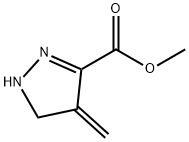 1H-Pyrazole-3-carboxylicacid,4,5-dihydro-4-methylene-,methylester(9CI) 구조식 이미지