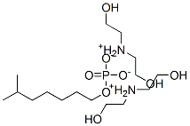 Phosphoric acid, isooctyl ester, compd. with 2,2'-iminobis[ethanol]  구조식 이미지