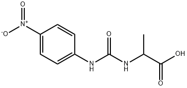 N-{[(4-nitrophenyl)amino]carbonyl}alanine 구조식 이미지