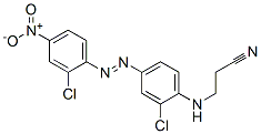3-[[2-chloro-4-[(2-chloro-4-nitrophenyl)azo]phenyl]amino]propiononitrile 구조식 이미지